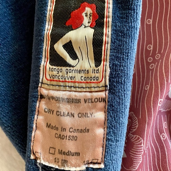 Vintage Bohemian Coat Peacoat in Mint Condition size Small/ Medium Blue/Gray - Picture 13 of 16